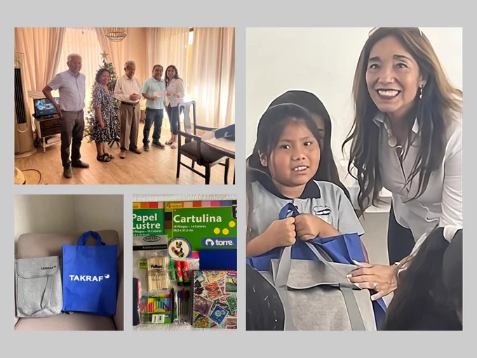 Social commitment of TAKRAF Chile to support local institutions. 