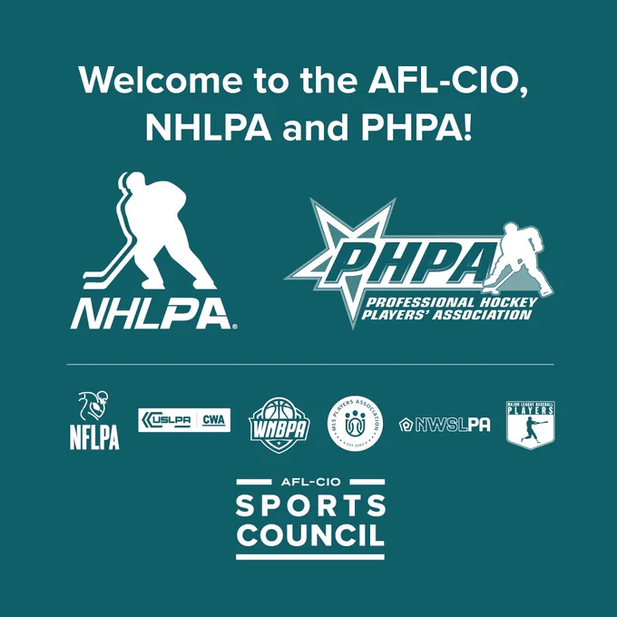 Welcome to the AFL-CIO, NHLPA and PHPA!