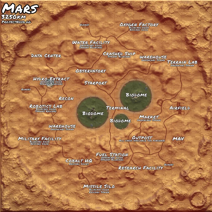 Fully custom Mars map for the game Rust. This is one of our 2 new maps that are 3250km in size. 