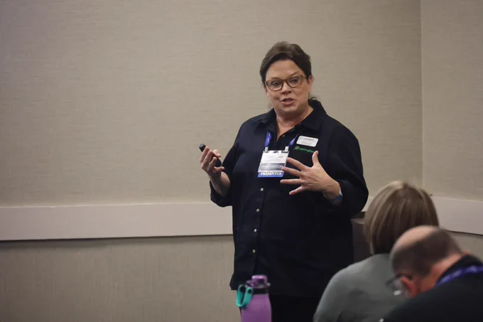 speaker at a conference