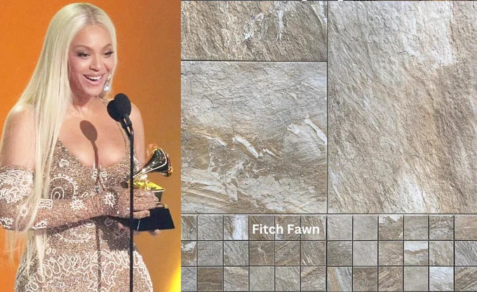 Beyonce is matched side by side with an instock tile named Fitch Fawn found at Tile Town. 
 
Best Dressed | Award Season | Tile | Inspo | Inspiration | Design | Lovers | Style Goals | Trending Now | Home Decor House | Langley | Richmond | Vancouver | Edmonton | Victoria | Who Wore It Best | Beyonce | Miley Cyrus | Wicked | Cynthia Erivo | Lady Gaga | SabrinaCarpenter
 