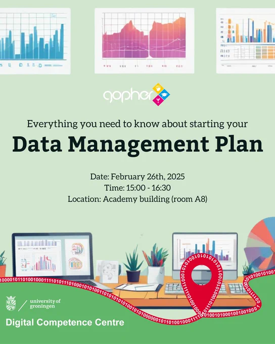 Gopher and DCC event: Everything you need to know about starting your Data Management Plan. 