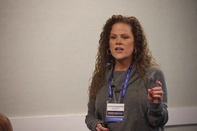speaker at a conference