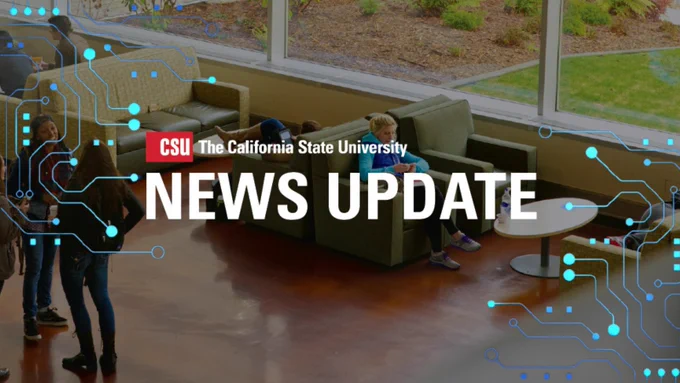 The California State University News Update header image. 