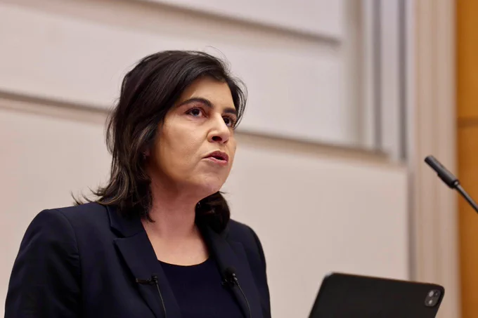 Baroness Warsi at Queen Mary on 4 February 2025. Credit: Gary Schwartz