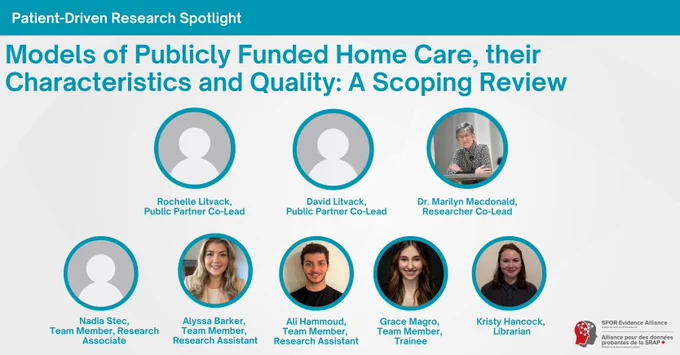 Graphic for the patient-led project titled, "Models of Publicly Funded Home Care, their Characteristics and Quality: A Scoping Review."