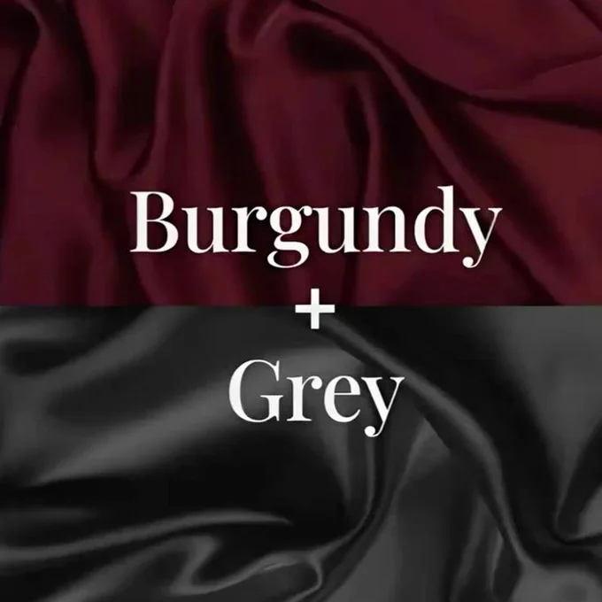 Burgundy and black are a timeless duo that exudes elegance and sophistication. Burgundy, with its rich, deep red tone, conveys passion, warmth, and luxury, while black brings power, mystery, and versatility to the table. Together, they create a striking contrast that balances boldness with subtlety, making it a perfect choice for both casual and formal settings. Whether it’s a fashion statement, interior design, or branding choice, this combination speaks of confidence and refined taste. What do you think about the pairing of burgundy and black? Is it a hit or a miss? Let us know your thoughts in the comments!