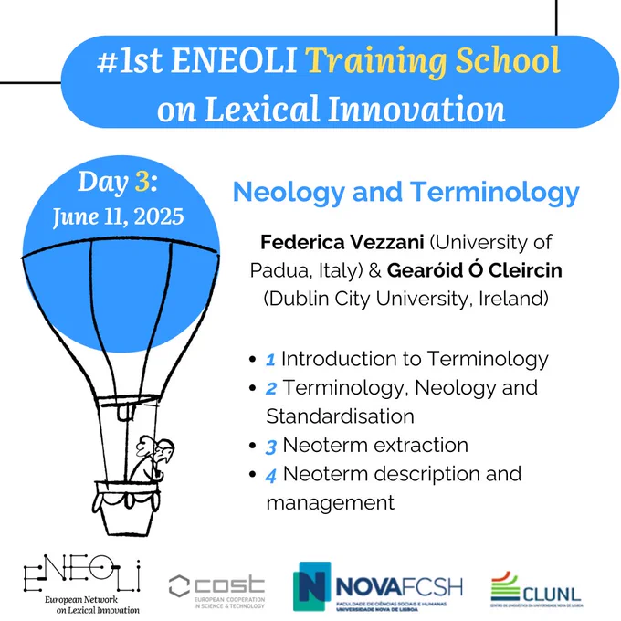 posters describing the programme of our 1st ENEOLI Training School