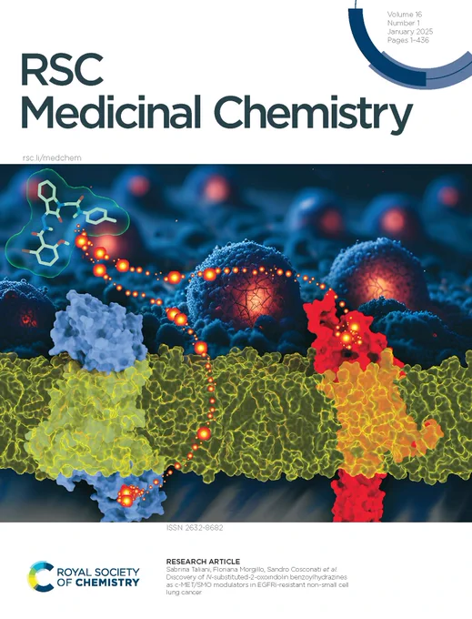 RSC Medicinal Chemistry outside front cover for vol 16, issue 1.