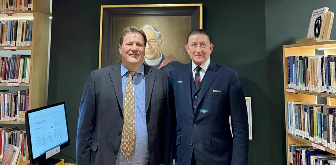 Clemens Gresser and Professor Carl Stephen Patrick Hunter, January 2025.