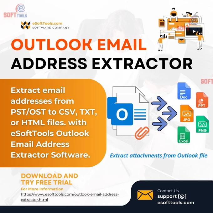 eSoftTools Outlook Email Address Extractor