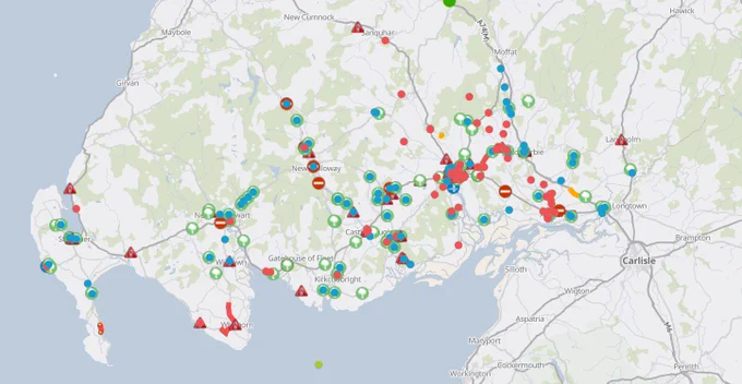snip of incident map