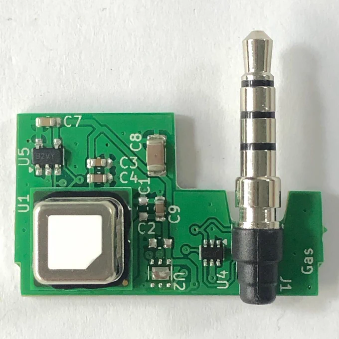 Circuitboard for CO2/humidity sensor cartridge for Pickup environmental monitor