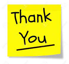 thank you post it note