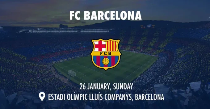 FC Barcelona vs Valencia CF Tickets
Sun, 26 Jan 2025 21:00
Estadi Olimpic Lluis Companys - Barcelona, Spain
