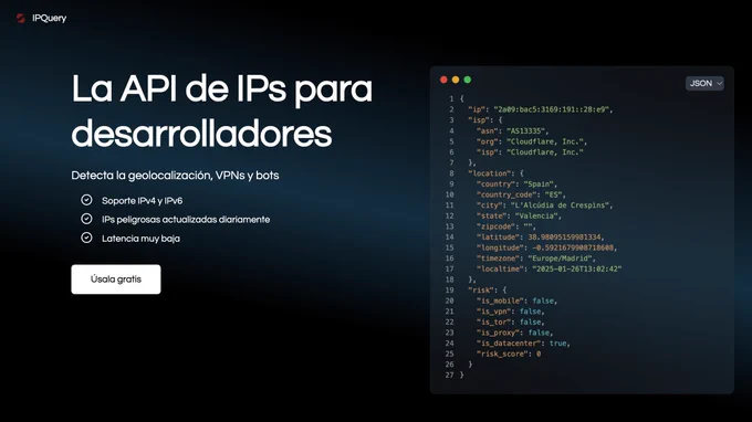 IPQuery, la API de IPs para desarrolladores