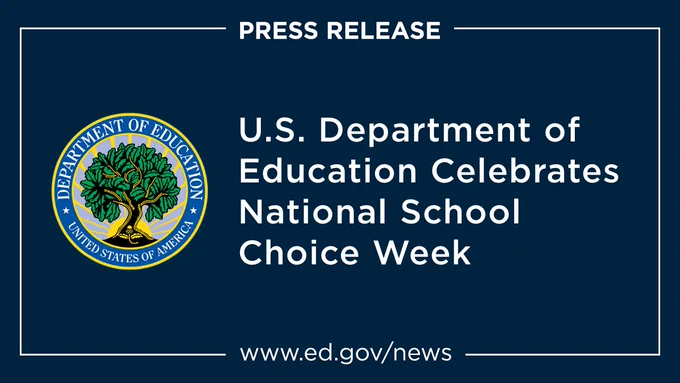 U.S. Department of Education Celebrates National School Choice Week
