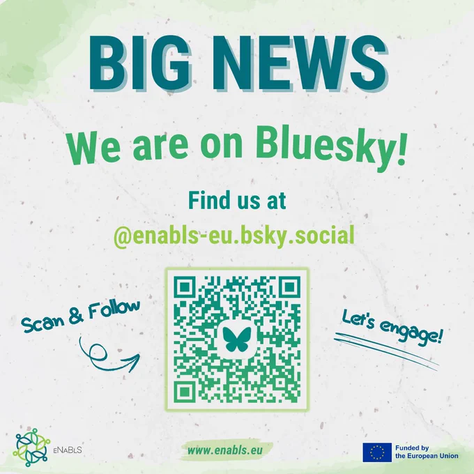 BIG NEWS: We are on Bluesky! Find us at @enabls-eu.bsky.social