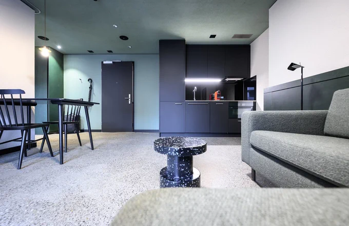 Comfort Studio im neuen BRIX Hotel in Rotkreuz (Bild: Apart AG)