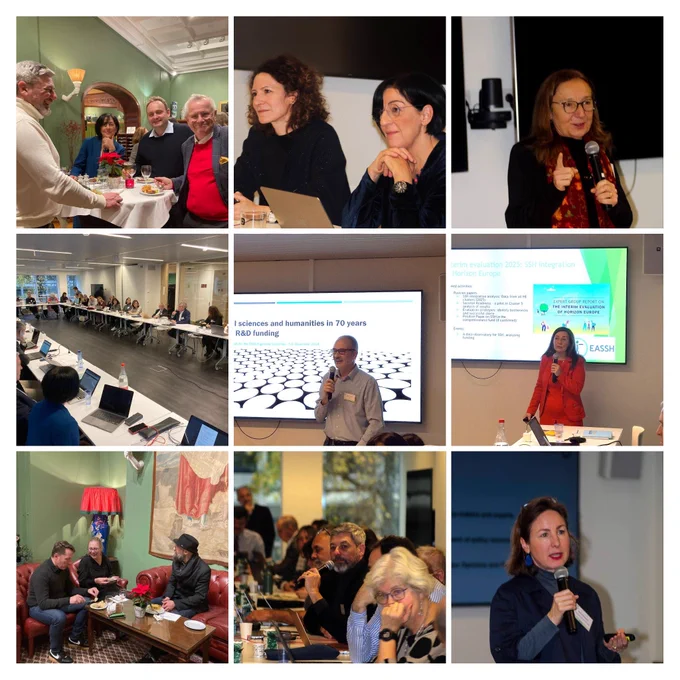 Collage from 2024 EASSH General Assembly meeting in Brussels in December 2024