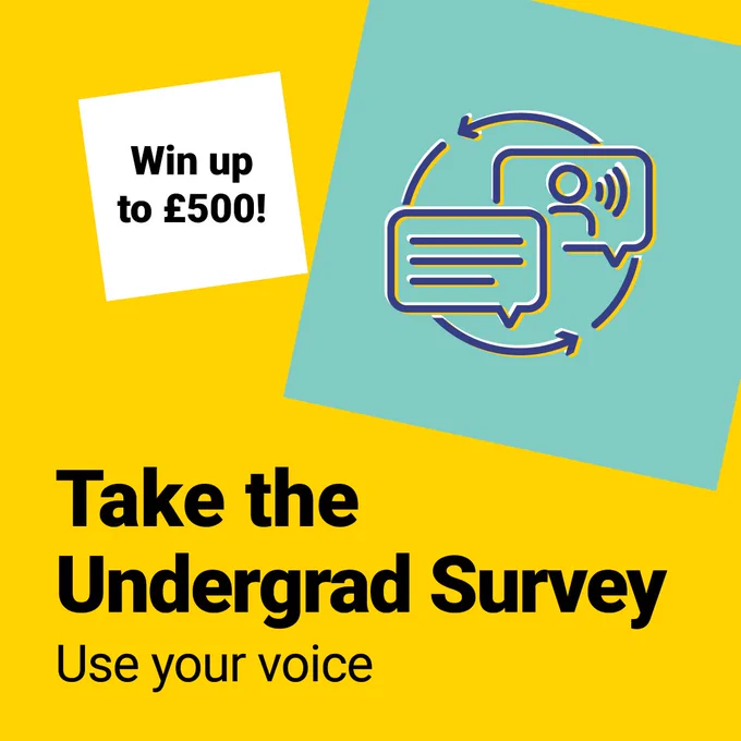 Poster promoting the Undergraduate Survey.