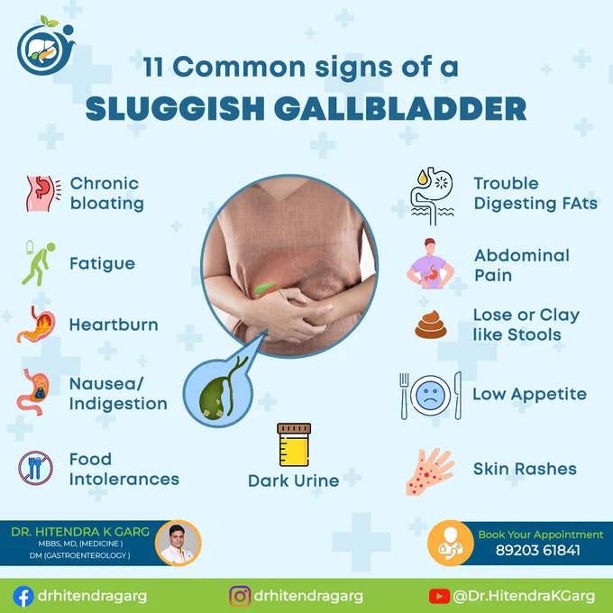 Feeling Bloated, Fatigued, or Experiencing Indigestion? 🤔 Your Gallbladder Might Be Sluggish!

A slow-functioning gallbladder can cause digestive issues, nutrient malabsorption, and discomfort. 🚨 Watch out for these 11 common signs and take action for better gut health!

✅ Eat a balanced diet
✅ Stay hydrated
✅ Consult a specialist if symptoms persist
.
.
.
📲 8920361841, 8920632657
📲 Follow us: @drhitendragarg
Visit: www.drhitendrakgarg.com
.
.
.
#GallbladderHealth #DigestiveWellness #GutHealth #SluggishGallbladder #BloatingRelief #IndigestionHelp #LiverAndGallbladder #GastroCare #HealthyDigestion #GallbladderSupport #FoodIntolerances #IBSRelief #NutritionForHealth #AbdominalPain #Gastroenterology

