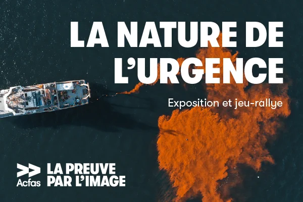 Exposition "La nature de l'urgence" à l'Assemblée nationale du Québec