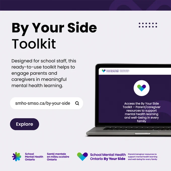For school staff, the By Your Side toolkit helps to engage parents and caregivers in meaningful mental health learning.