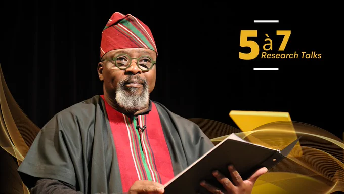 Dr. Ayonrinde at the 5 à 7 Research Talks