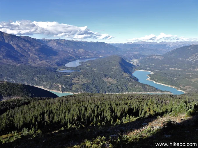 Gun Lake and Downton Lake, British Columbia, Canada.