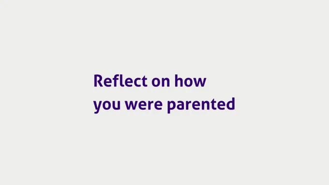Reflect on how you were parented