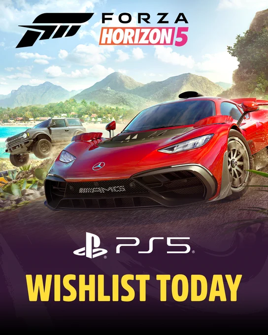 Forza Horizon Wishlist Today on PlayStation 5 