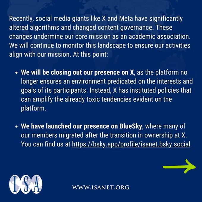 Image: dark blue background with faded world map on top. ISA logo and green arrow pointing right