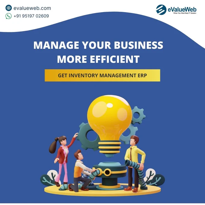 Integrate all aspects of your inventory management into one platform. Our ERP solution provides a centralized view, making it easier to manage suppliers, orders, purchases, sales, accounting, and many more.
Need to see the Demo? Contact Us today:
📞 Phone:  91 95197 02609
✉️ Email: evalueweb.pvt@gmail.com
🌐 Website: www.evalueweb.com
.
.
.
.
.
.
.
#evalueweb #lucknow #itcompany #softwaredevelopment #inventorymanagement #inventory #InventorySoftware #SupplyChainManagement
#ERPSoftware #SmallBusinessSolutions #WarehouseManagement
#StockControl #OrderManagement #Logistics #EcommerceSolutions
#InventoryTracking #RetailManagement #DataAnalytics #CloudBasedSolutions
#RealTimeInventory #DemandForecasting #BusinessSoftware