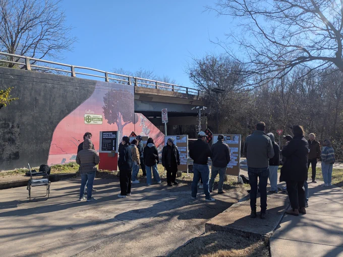 UTA Design-Build Community Input Presentation at Brookside Bridge on the Santa Fe Trail