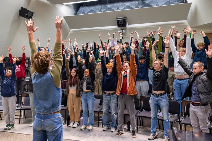 Music Education GE warming up USingers