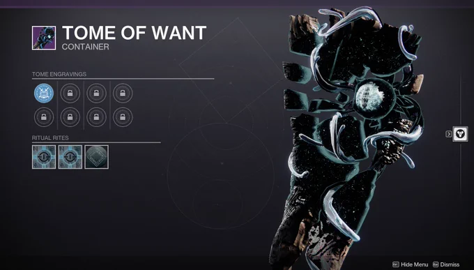An image of the Tome of Want, coming in Episode Heresy.
