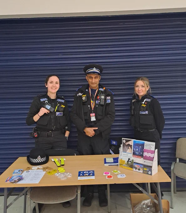 Officers and PCSO's in town centre