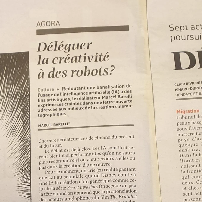 "Déléguer la créativité à des robots?"