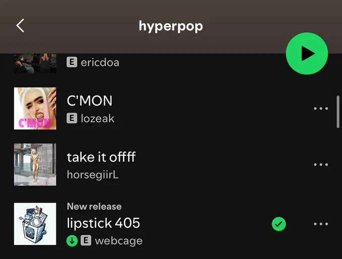 lipstick 405 on hyperpop playlist