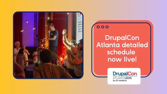 DrupalCon Atlanta detailed schedule now live!
