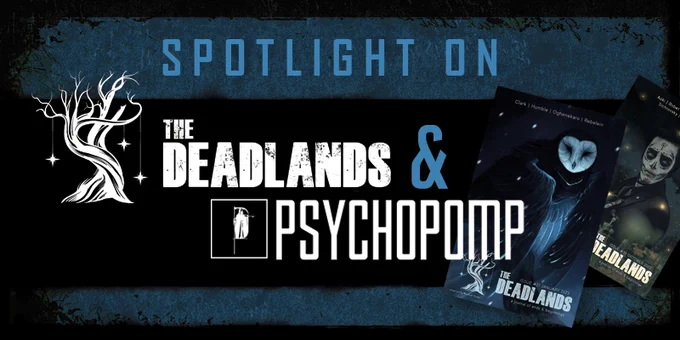 banner image with the iconic tree from The Deadlands and a couple of issue covers in the background