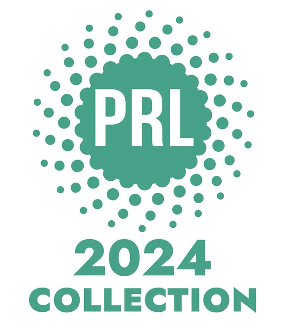 Logo reading "PRL 2024 Collection". The logo pictures a large green circle with myriad smaller green circles launching from it. 