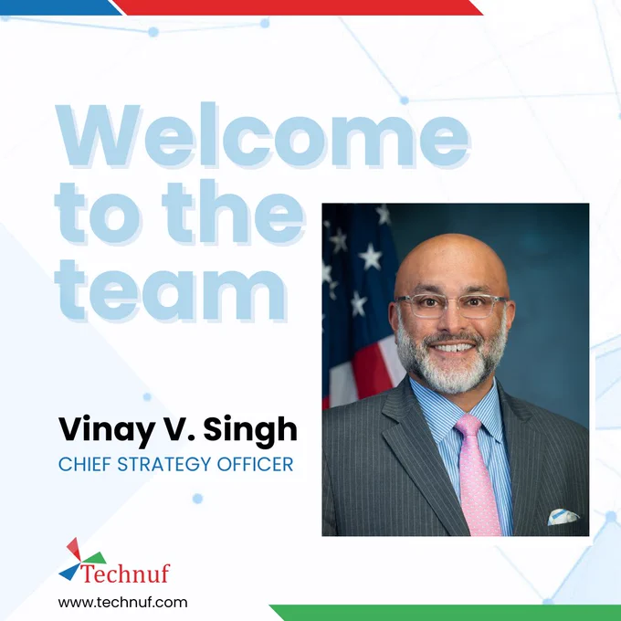 At Technuf Mr. Singh will also help grow the Academic, Municipal, State and Tribal Government market as they transform to deliver superior citizen services.