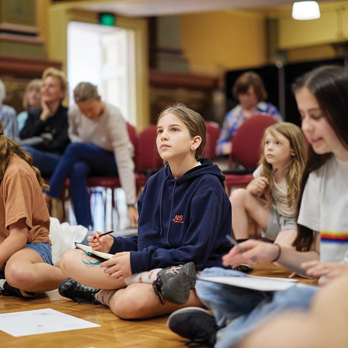 Children completing workshop during The Literature Centre's Storytellers festival