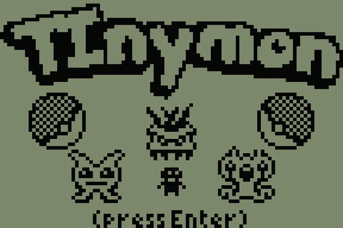 Title screen for TInymon