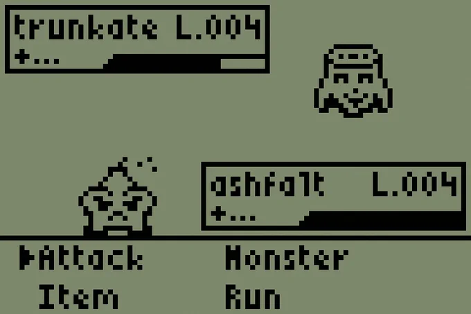 Screenshot of the battle mode