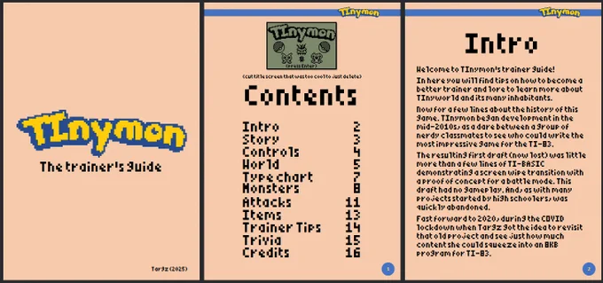 Screenshot of the first 3 pages of the manual