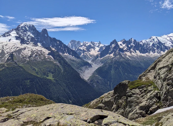 LAST VESTIGES OF THE MER DE GLACE GLACIER, FRANCE. The Mer de Glace ('Sea of Ice') is a valley glacier located on the northern slopes of the Mont Blanc massif in the French Alps. It is France's largest glacier. Due to global warming it has lost around 800 metres in length in the past three decades. Photo: Roy Starkey