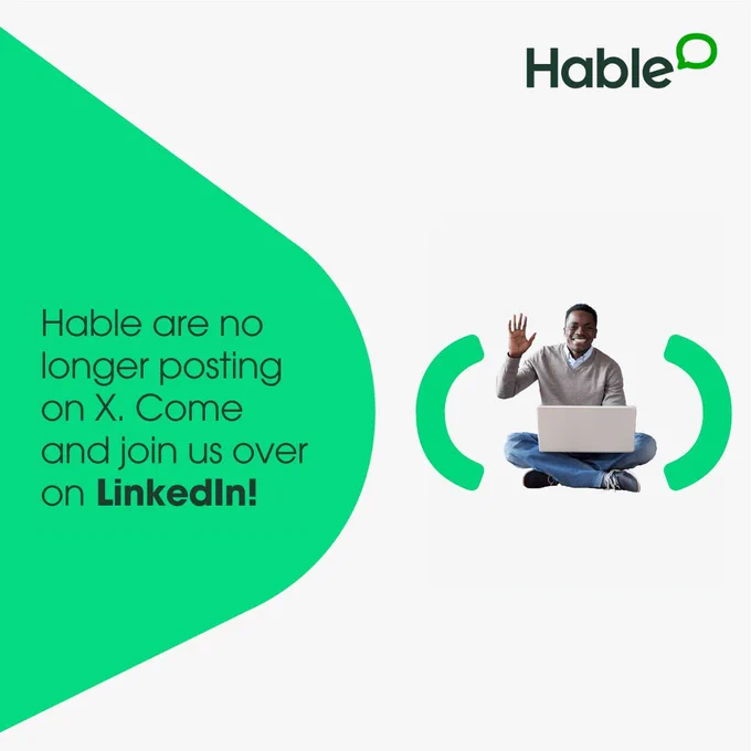 Hable are no longer posting on X. Come and join us over on LinkedIn.